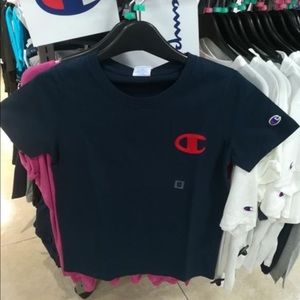 Navy blue champion shirt, bought from japan:)